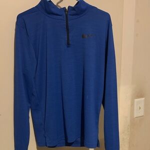 Nike Royal Blue Quarter-Zip Top
